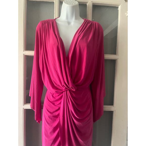 Revolve MISA Los Angeles Teget Draped Mini Cocktail Dress Size - Picture 5 of 10